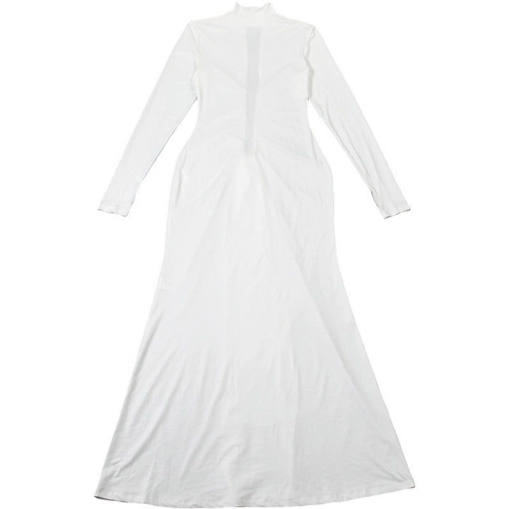 שמלת מקסי קולר בעיצוב פתח ושסע - Almor