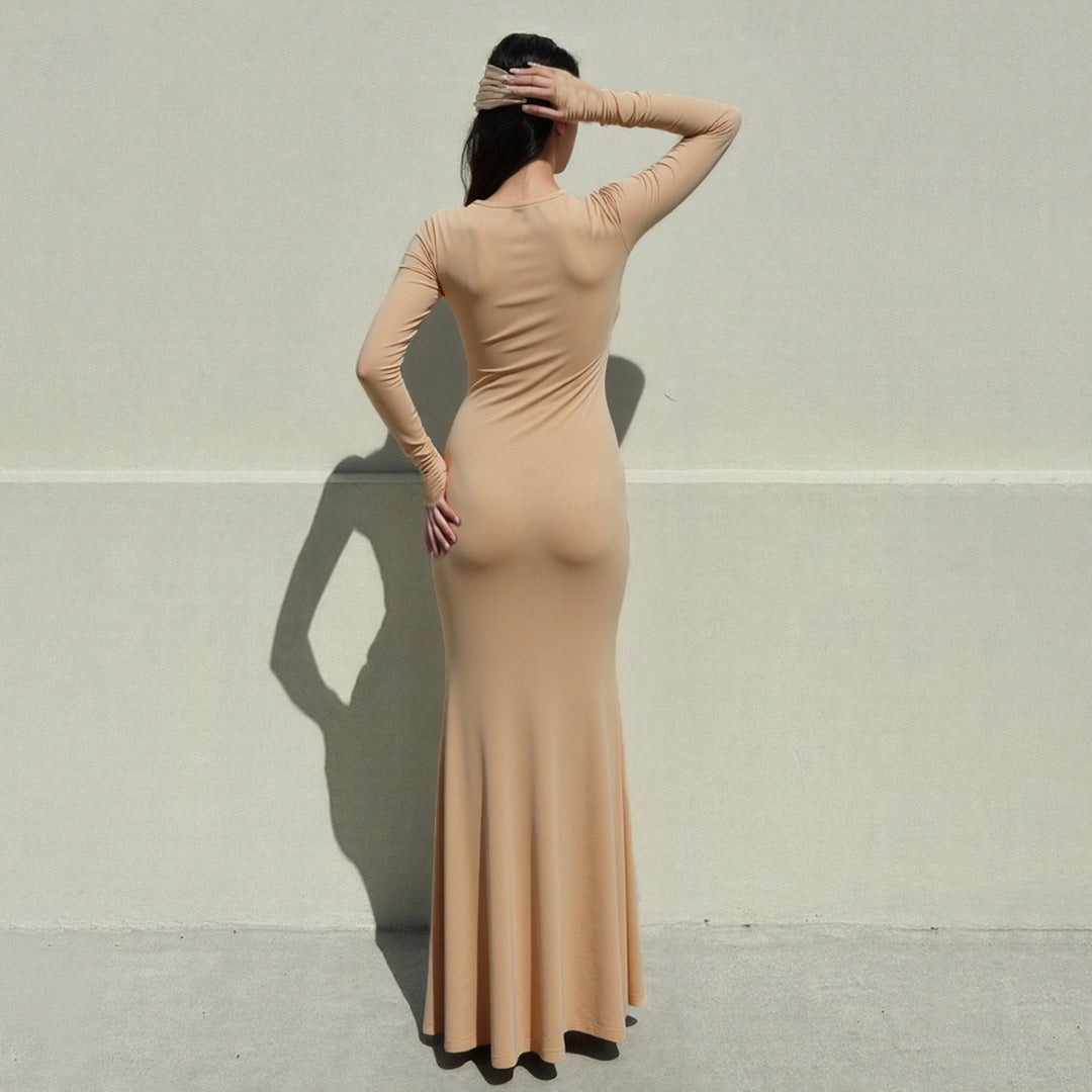 שמלת מקסי בעיצוב כיווצים - דין