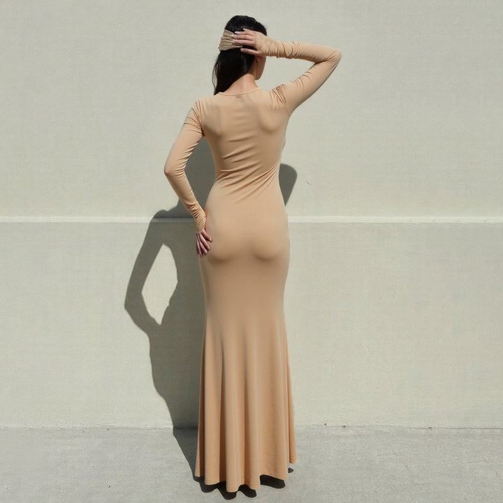 שמלת מקסי בעיצוב כיווצים - דין