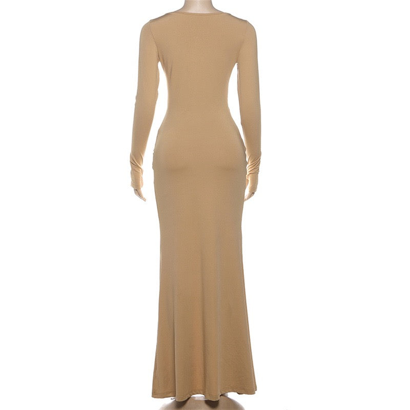 שמלת מקסי בעיצוב כיווצים - דין