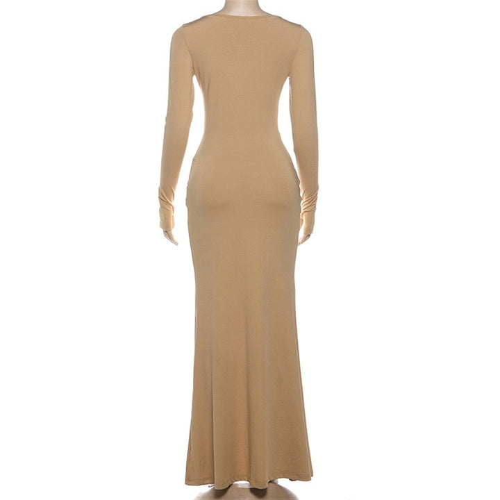 שמלת מקסי בעיצוב כיווצים - דין