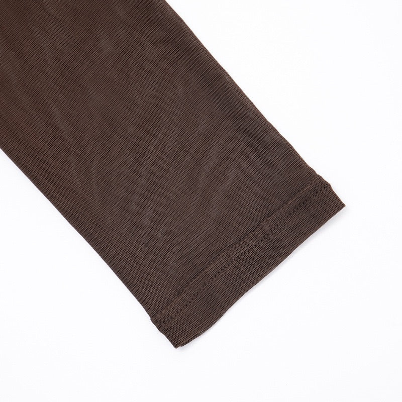 שמלת מיני רשת בעיצוב כיווצים - סטאר