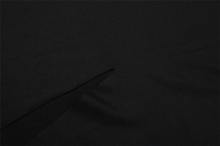 שמלת מקסי בד מחטב בעיצוב שסע שרוולי שיפון - פולה