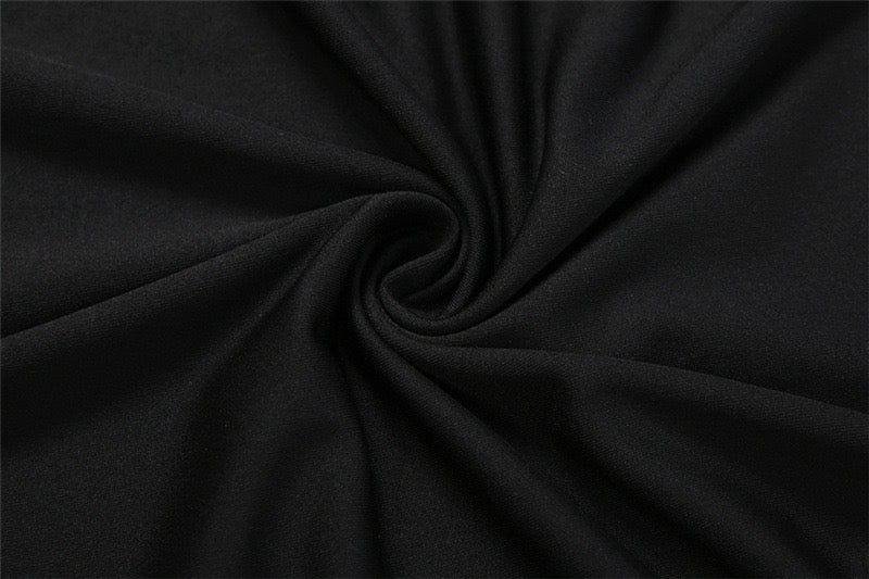 שמלת מקסי בד מחטב בעיצוב שסע שרוולי שיפון - פולה