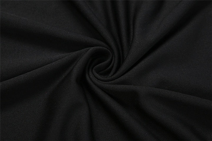 שמלת מקסי בד מחטב בעיצוב שסע שרוולי שיפון - פולה