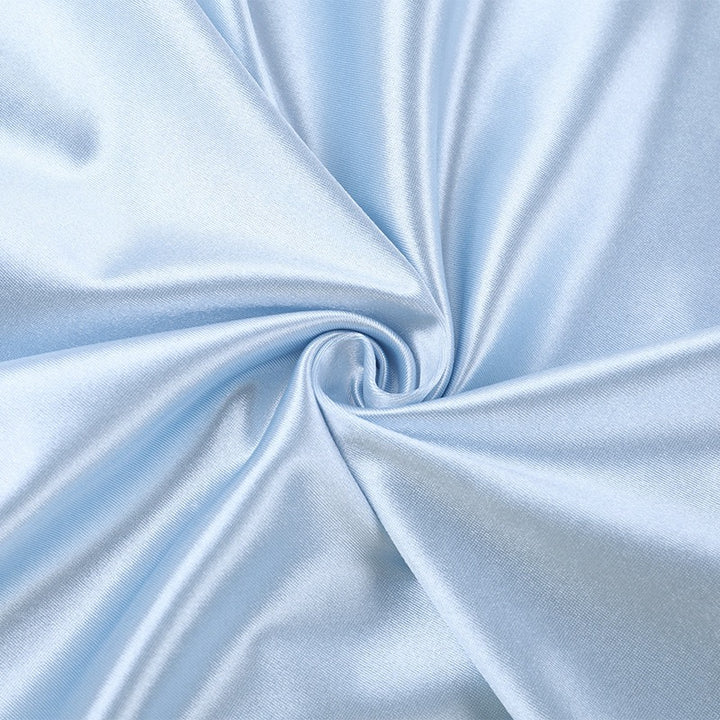 שמלת מקסי סאטן בעיטור תחרה - ANGEL