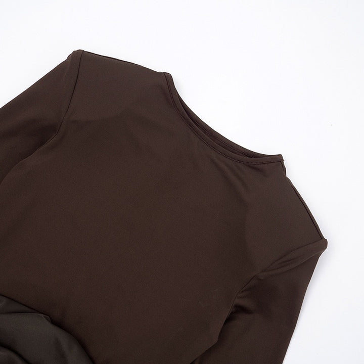 שמלת מקסי בעיצוב קיפולי סאטן - ניה