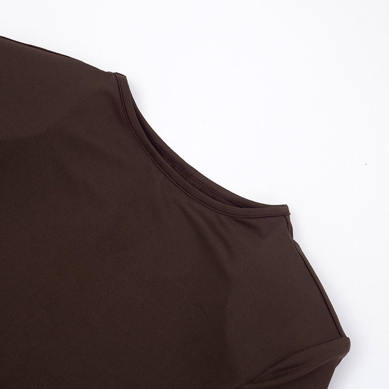 שמלת מקסי בעיצוב קיפולי סאטן - ניה