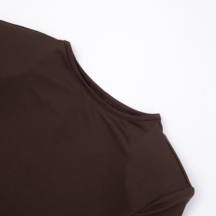 שמלת מקסי בעיצוב קיפולי סאטן - ניה