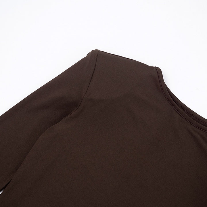 שמלת מקסי בעיצוב קיפולי סאטן - ניה