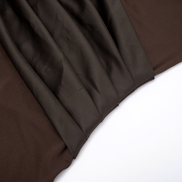 שמלת מקסי בעיצוב קיפולי סאטן - ניה