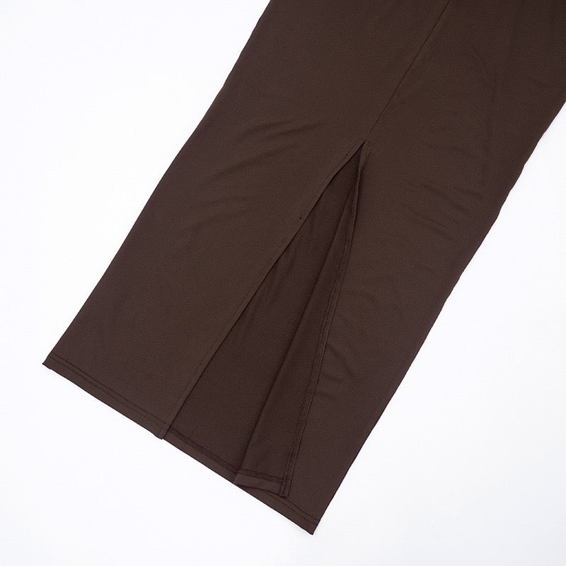 שמלת מקסי בעיצוב קיפולי סאטן - ניה