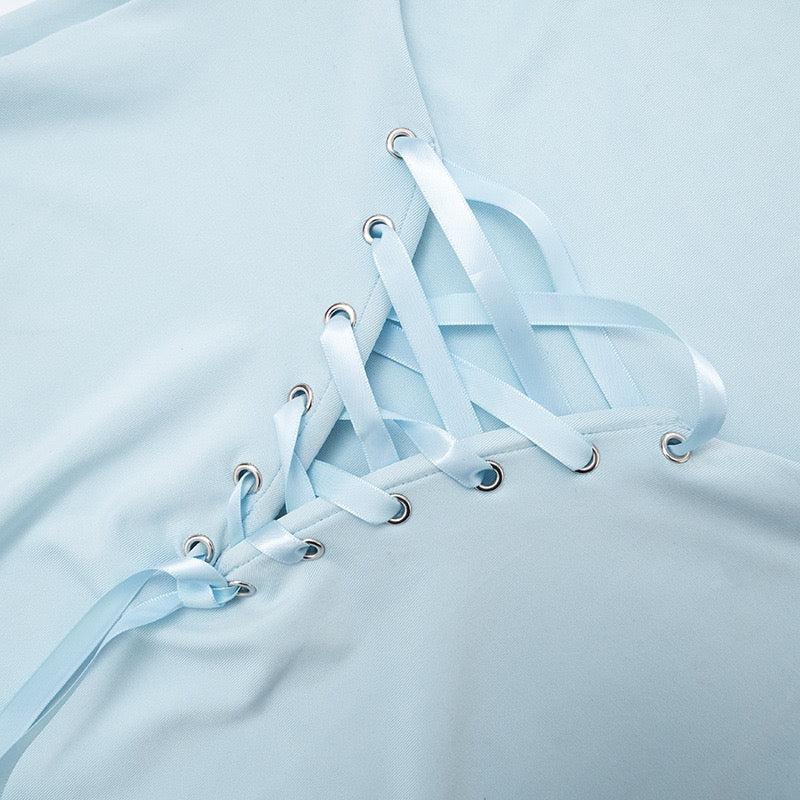 שמלת מקסי גב פתוח בעיטור קשירה - עדיאל