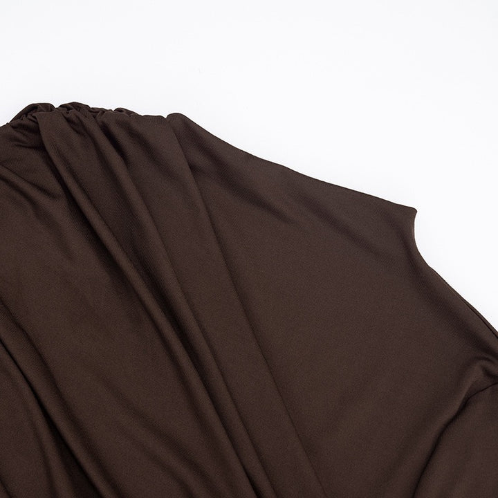 שמלת מיני בעיצוב כיווצים ושובל - דר