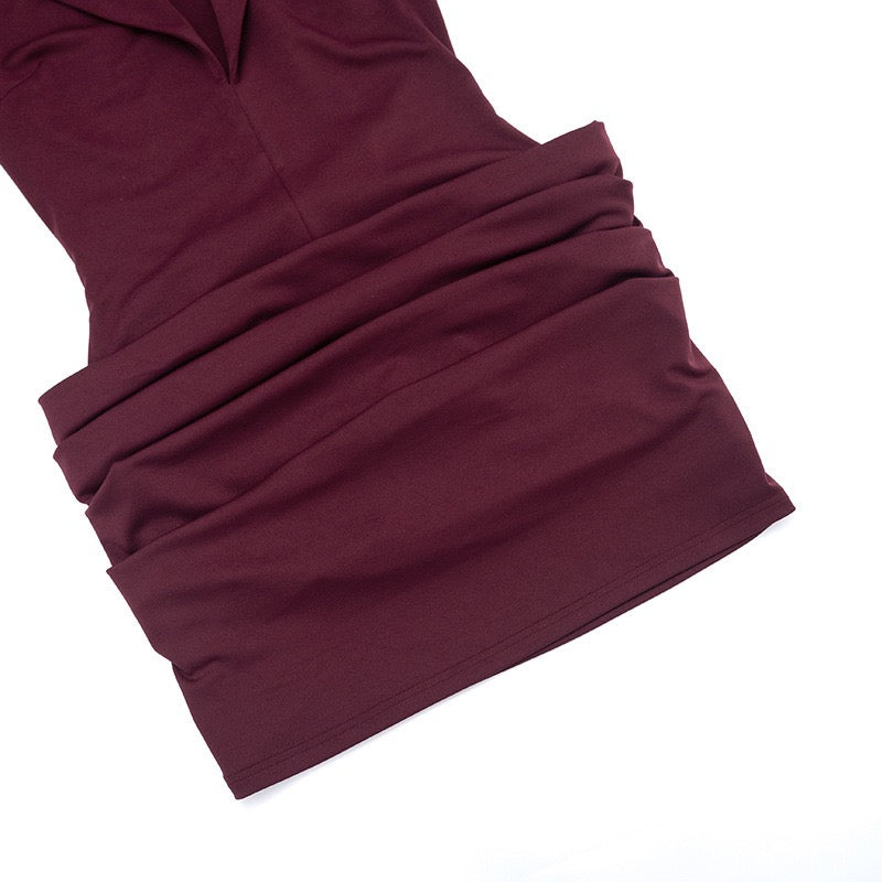 שמלת מיני בעיצוב קיפולים - ליר