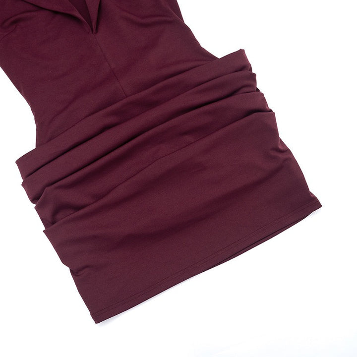 שמלת מיני בעיצוב קיפולים - ליר