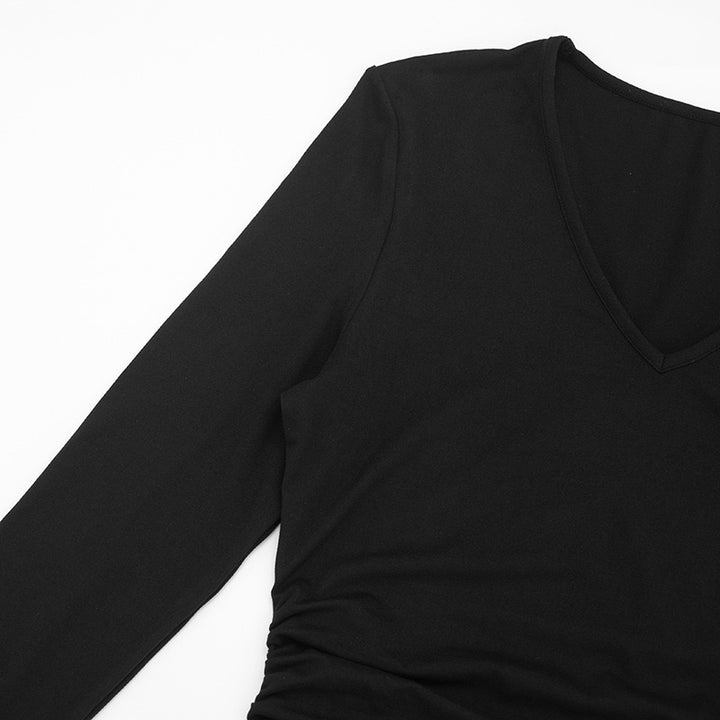 שמלת מיני צמודה בעיטור צעיף תואם - שלי