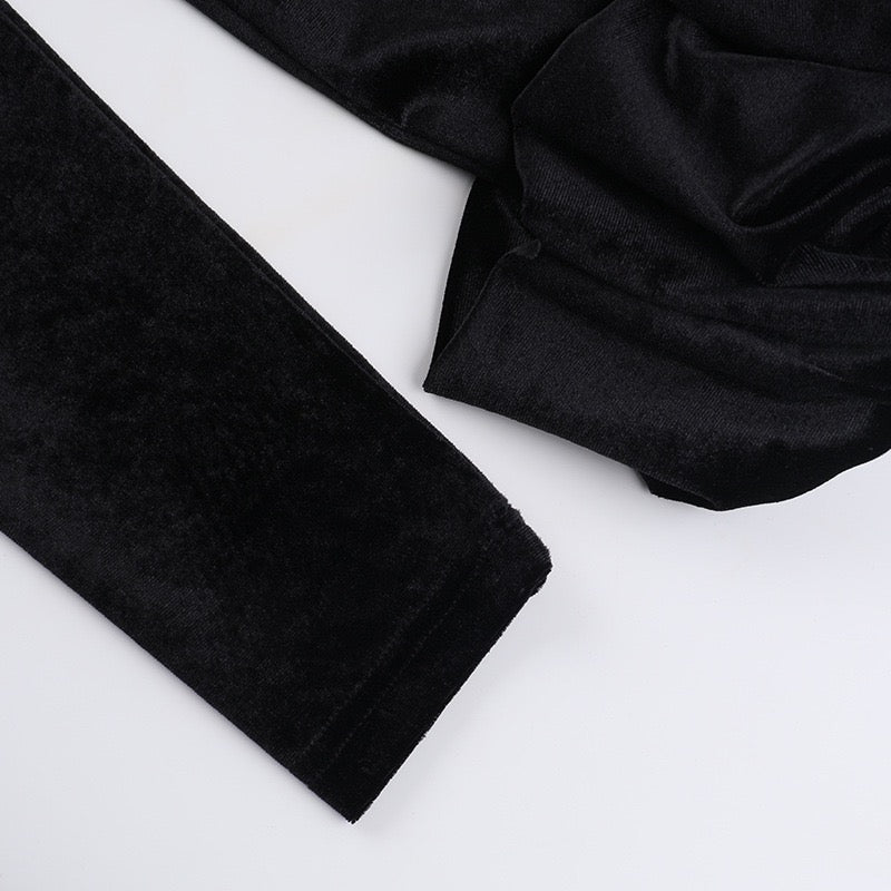 שמלת מיני קטיפה בעיצוב כיווצי בלון סאטן - ארגמן