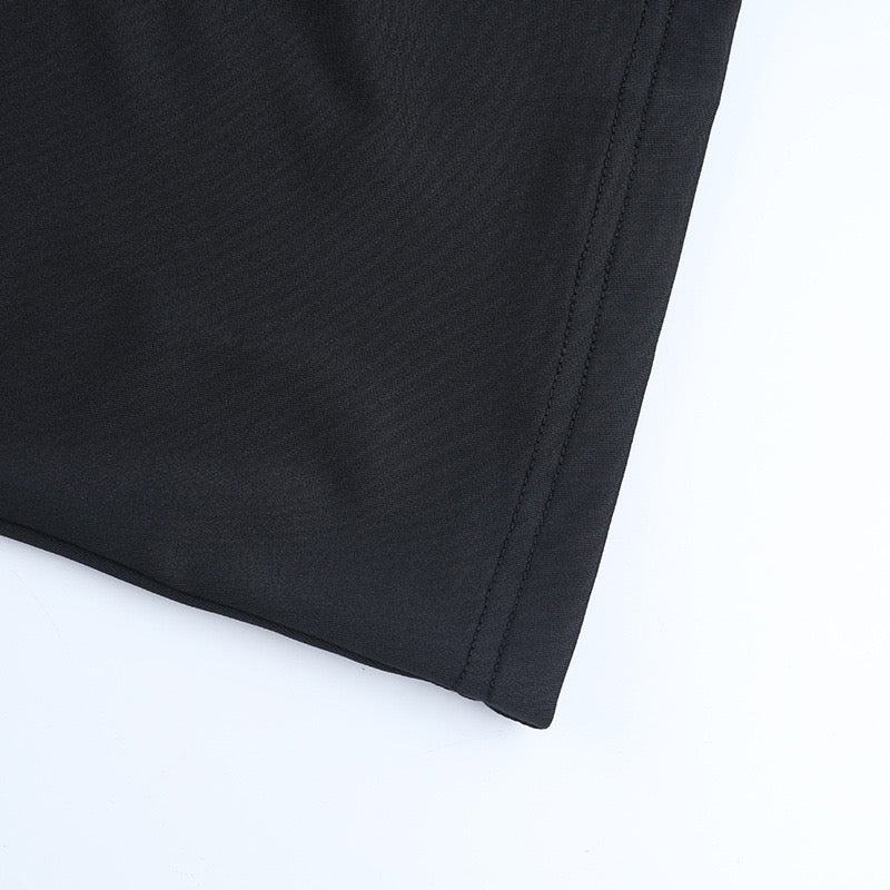 שמלת מידי כתפיים חשופות בעיצוב שרוולי שיפון - מדליין