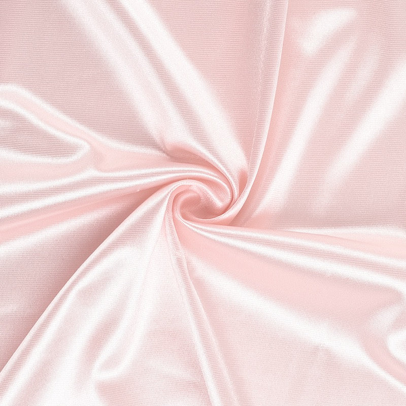 שמלת מקסי סטרפלס סאטן בעיצוב קיפולים ושסע בעיטור פרח - ג׳וייס