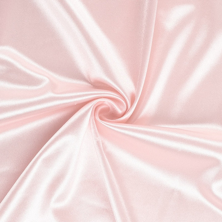 שמלת מקסי סטרפלס סאטן בעיצוב קיפולים ושסע בעיטור פרח - ג׳וייס