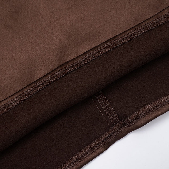 שמלת מיני בעיצוב קיפולי סאטן - פרנסיס