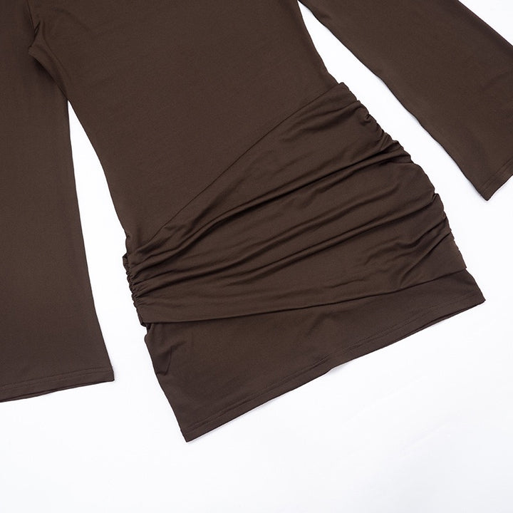 שמלת מיני כתפיים חשופות בעיטור צעיף - אור