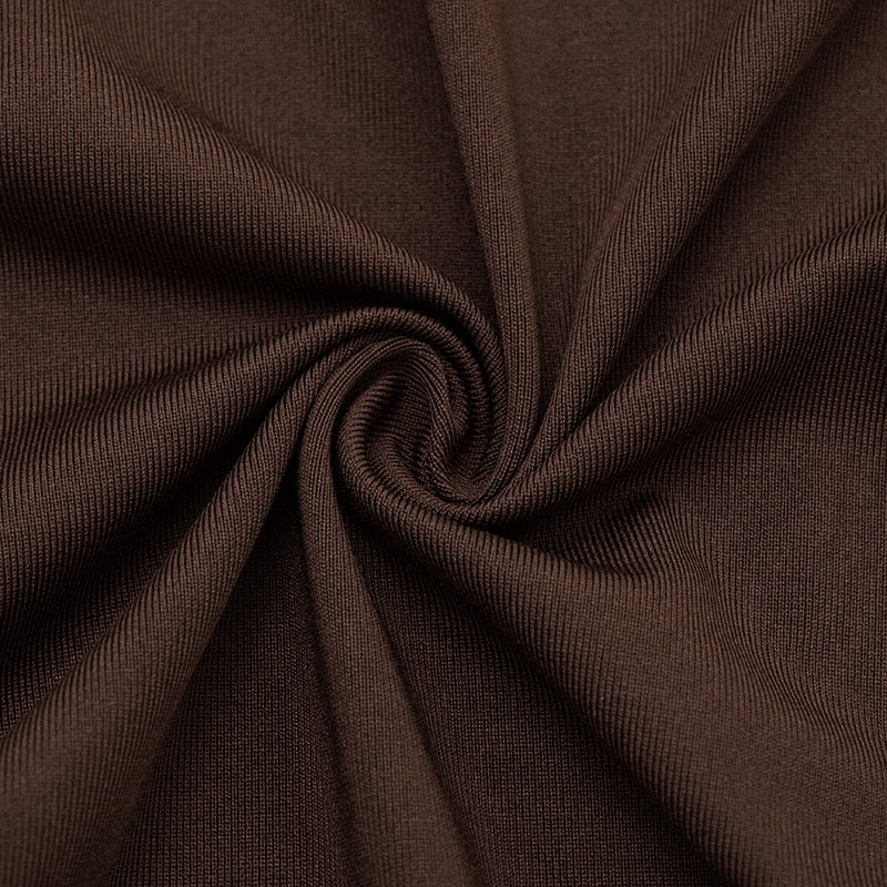 שמלת מיני בעיצוב כיווצים ושרוולי שיפון גב פתוח - רום