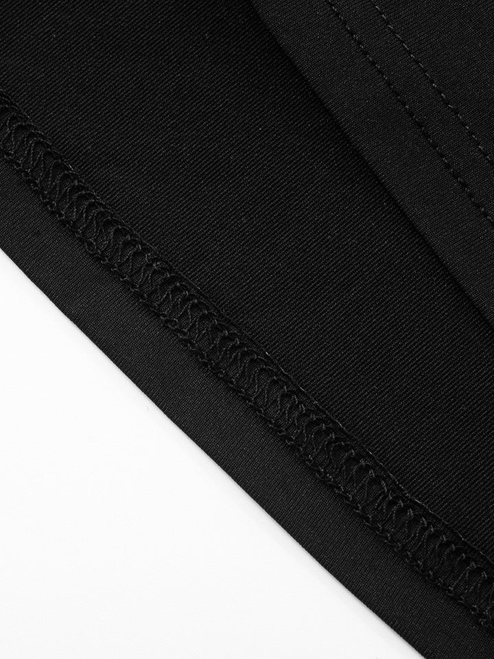 שמלת מקסי בעיטור תחרה קשירה בעורף גב פתוח - ANNA