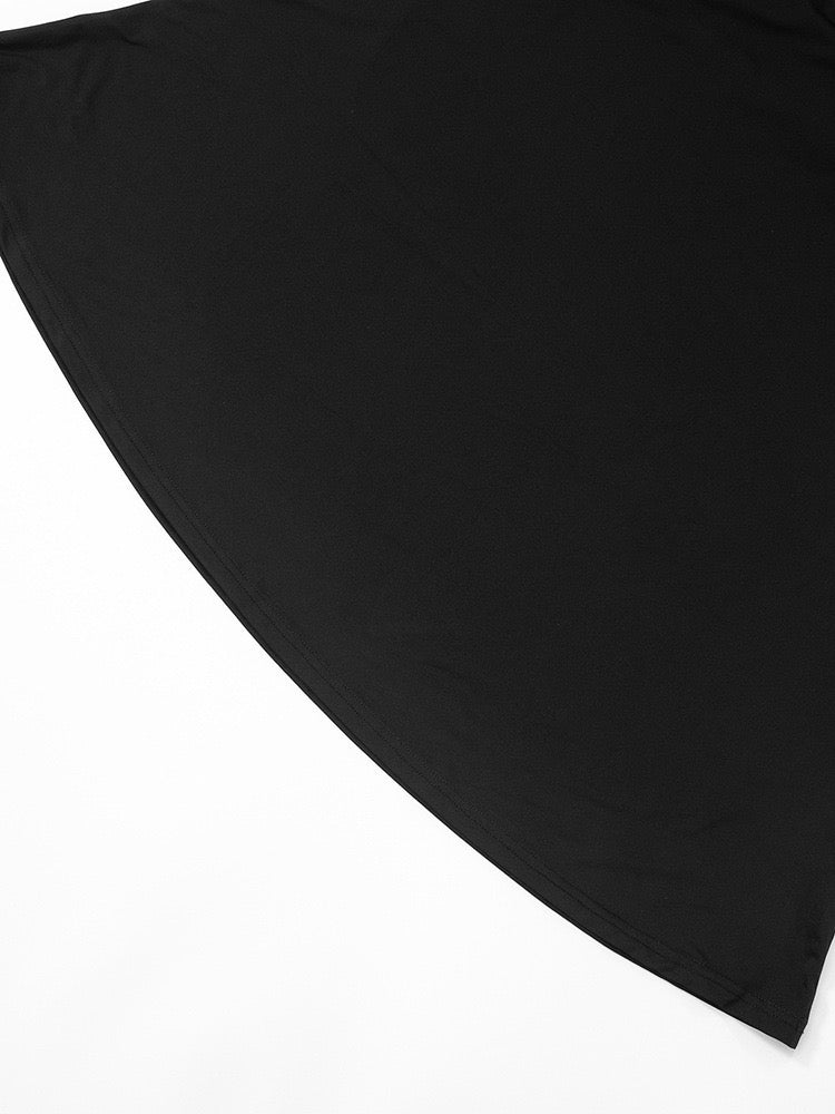 שמלת מקסי בעיטור תחרה קשירה בעורף גב פתוח - ANNA