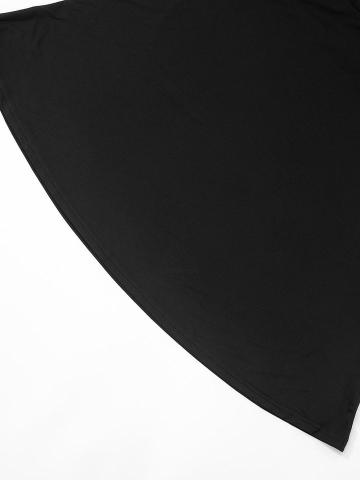 שמלת מקסי בעיטור תחרה קשירה בעורף גב פתוח - ANNA