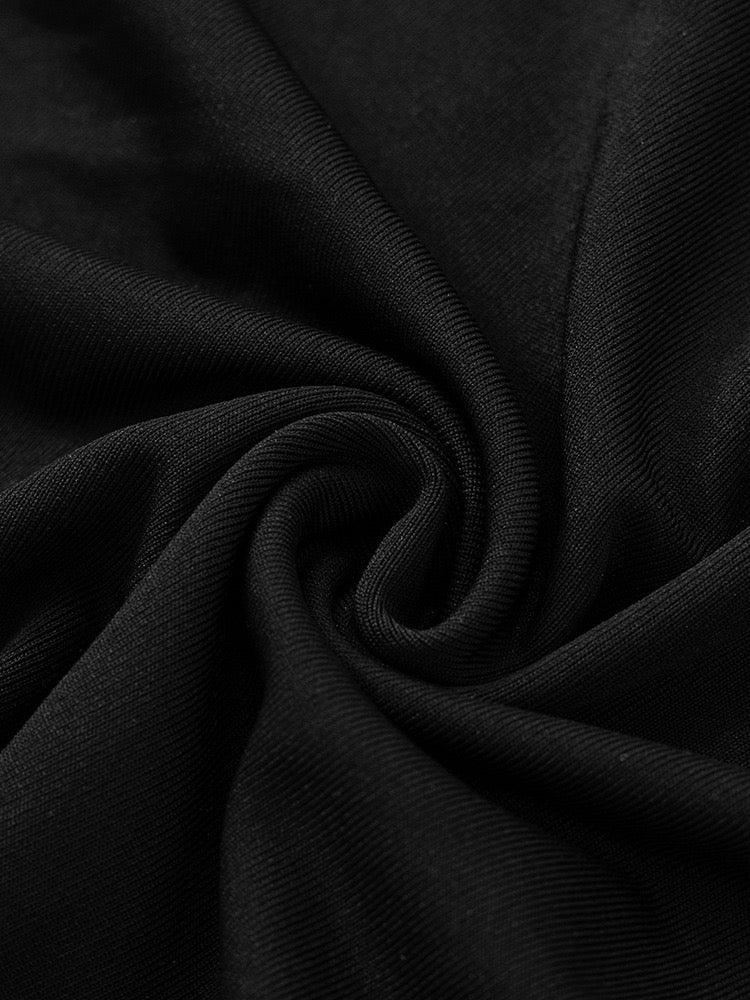 שמלת מקסי בעיטור תחרה קשירה בעורף גב פתוח - ANNA