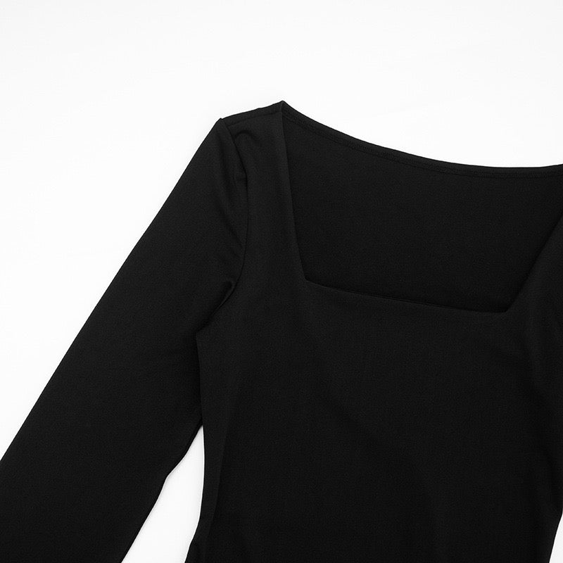 שמלת מיני בעיצוב קיפולי סאטן - צ׳ייס