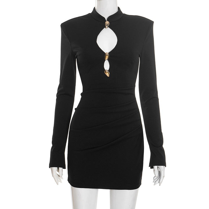 שמלת מיני בעיצוב אבזמים ופתחים  -  שרה אל