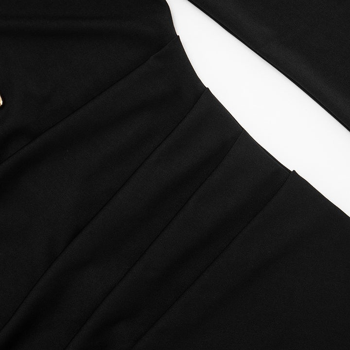 שמלת מיני בעיצוב אבזמים ופתחים  -  שרה אל