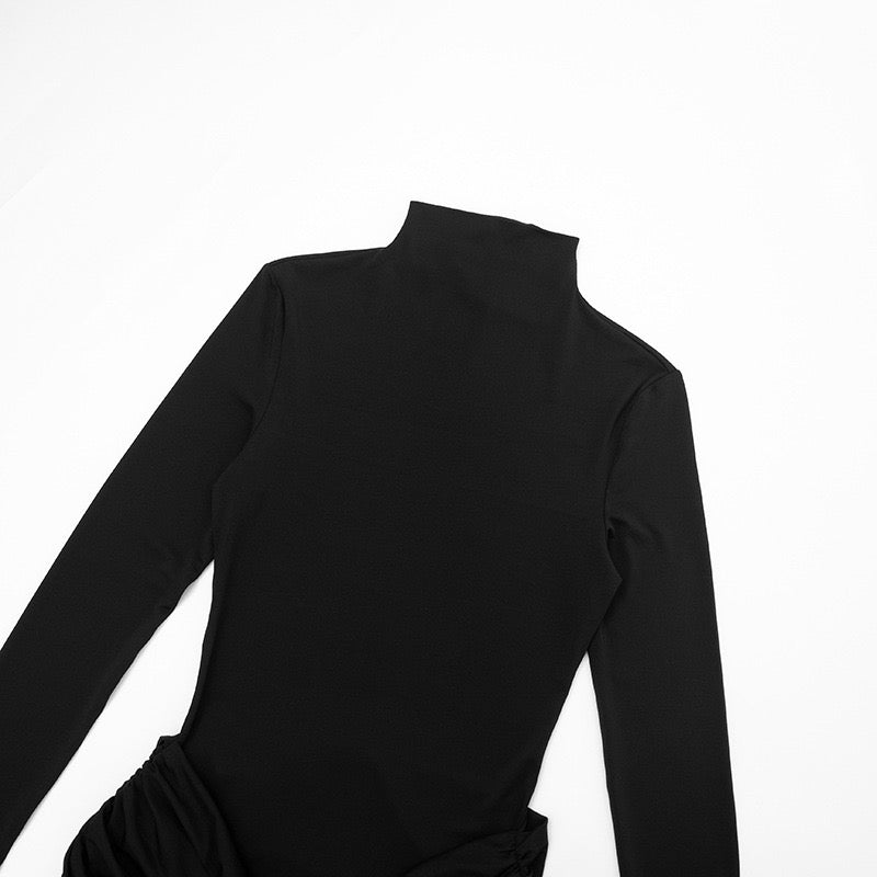 שמלת מקסי בעיצוב קיפולים - סולדד