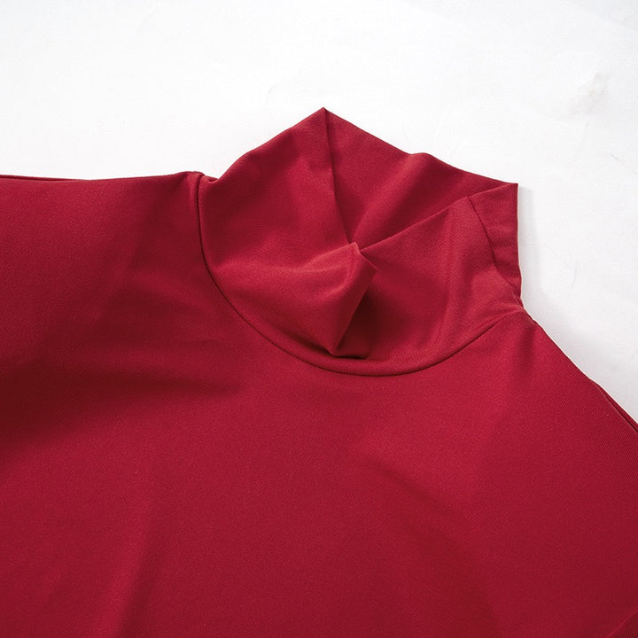 שמלת מקסי גולף בעיצוב כיווצים בגזרת בת הים - יסכה