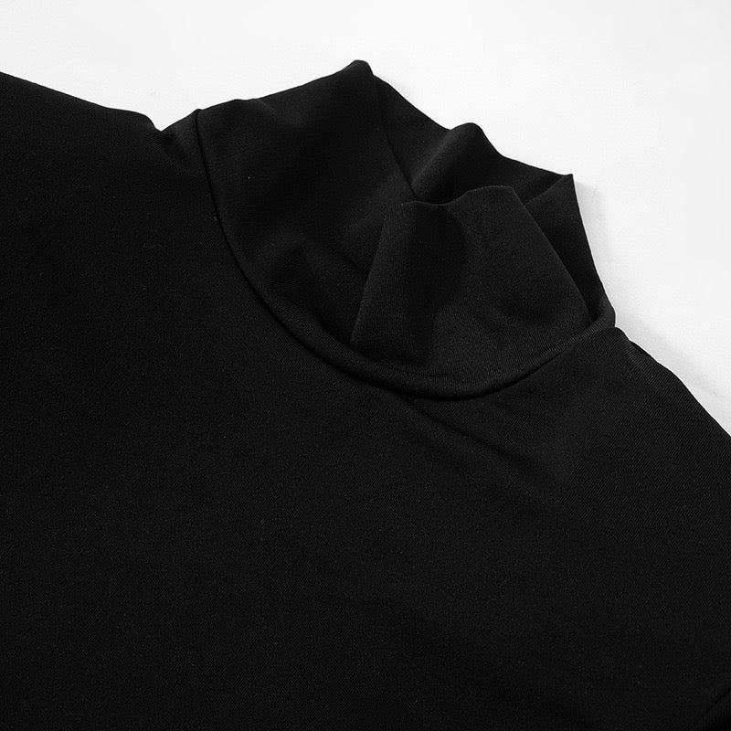 שמלת מקסי גולף בעיצוב כיווצים בגזרת בת הים - יסכה