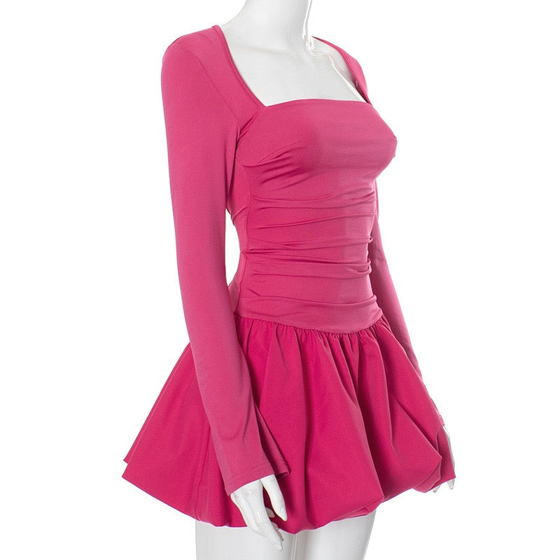 שמלת מיני בלון גב פתוח - מולי