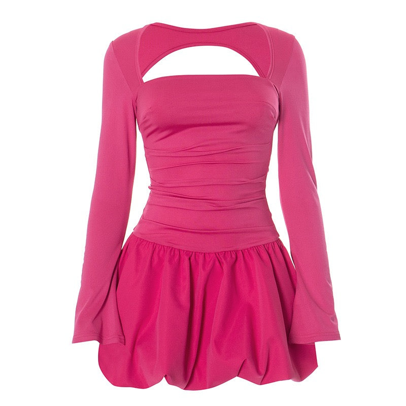 שמלת מיני בלון גב פתוח - מולי