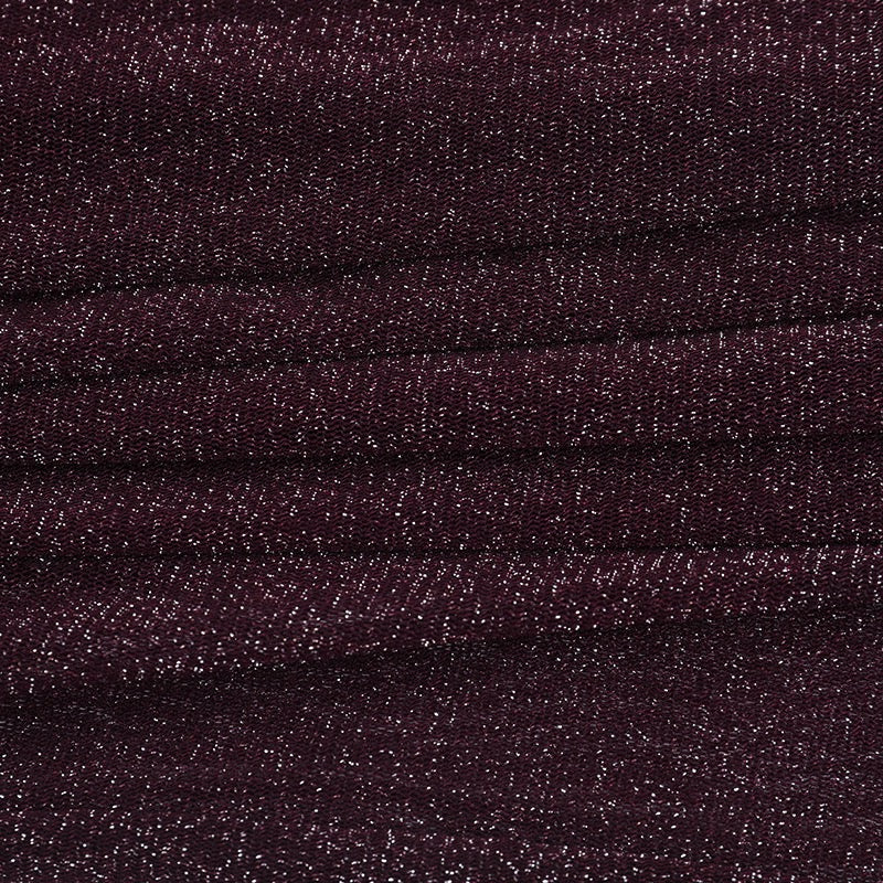 שמלת מקסי נצנצים שקופה בעיצוב כתפיים חשופות בשילוב תחתית טופ וחצאית מיני  - רוקסנה