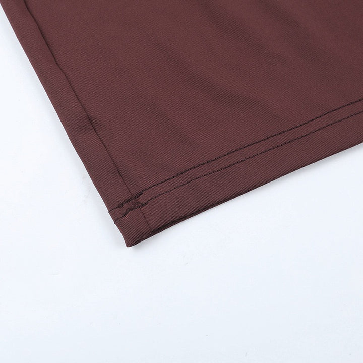 שמלת מקסי נצנצים שקופה בעיצוב כתפיים חשופות בשילוב תחתית טופ וחצאית מיני  - רוקסנה