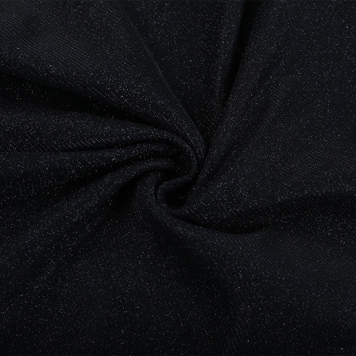 שמלת מקסי נצנצים כתפיים חשופות בעיצוב שסע - בריז׳ה