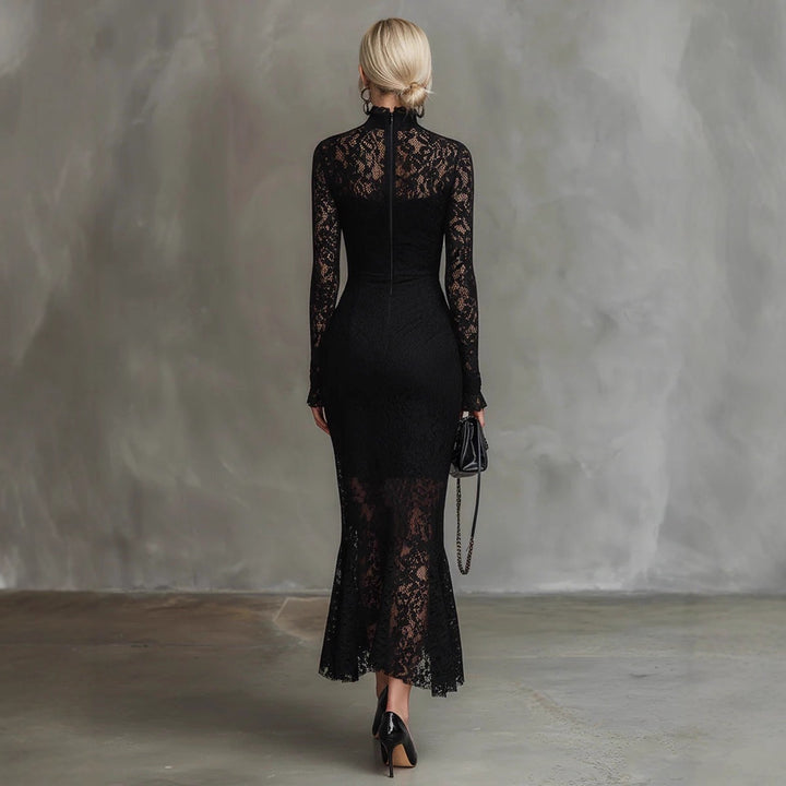 שמלת מידי תחרה - linda