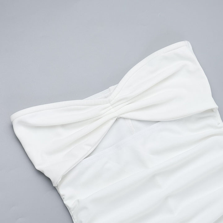 שמלת סטרפלס בעיצוב פתח - ג׳ונהה