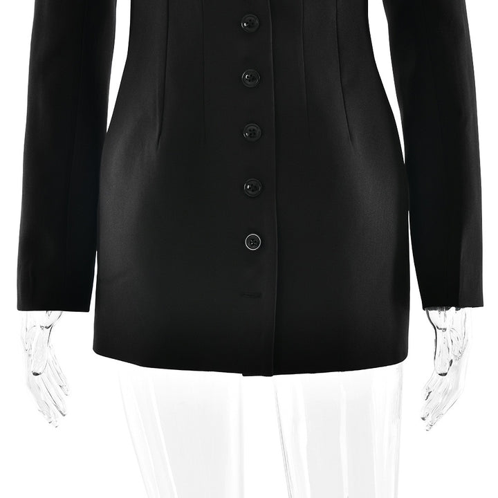 שמלת מיני מחויטת בעיצוב כפתורים - מקסי