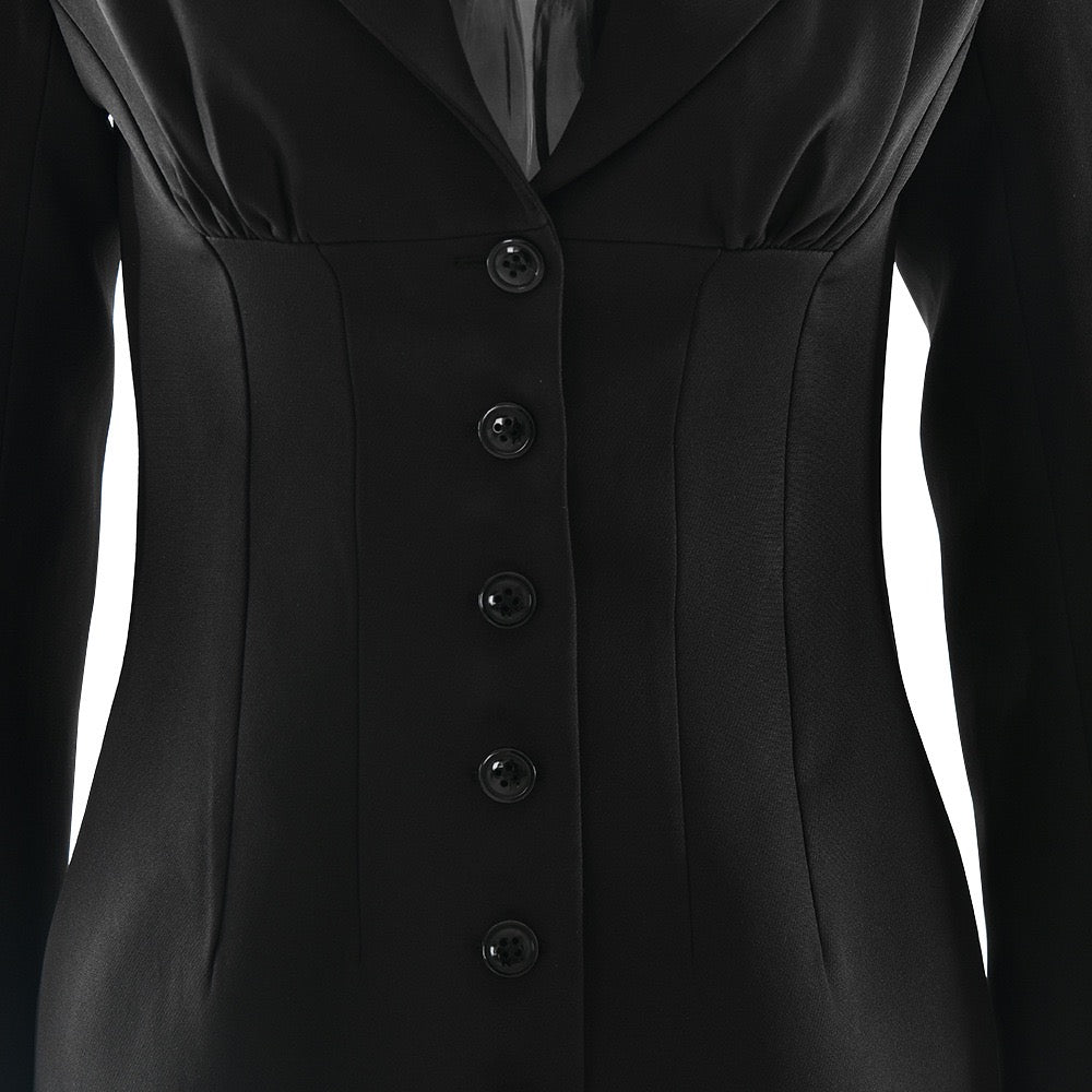 שמלת מיני מחויטת בעיצוב כפתורים - מקסי