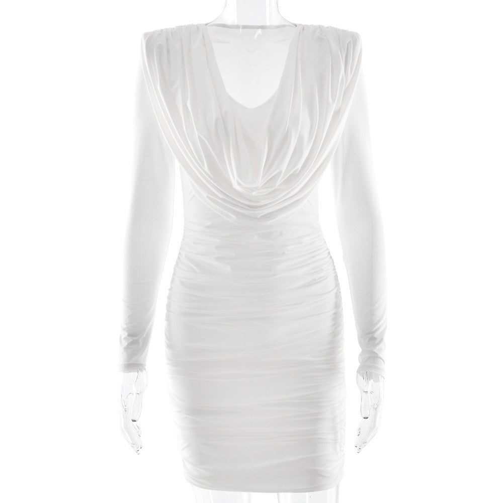 שמלת מיני כיווצים בעיצוב קיפולים - ארה