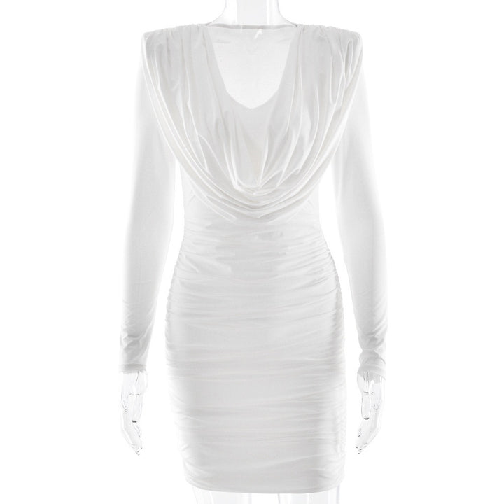 שמלת מיני כיווצים בעיצוב קיפולים - ארה