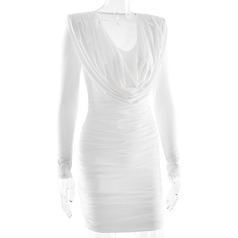 שמלת מיני כיווצים בעיצוב קיפולים - ארה